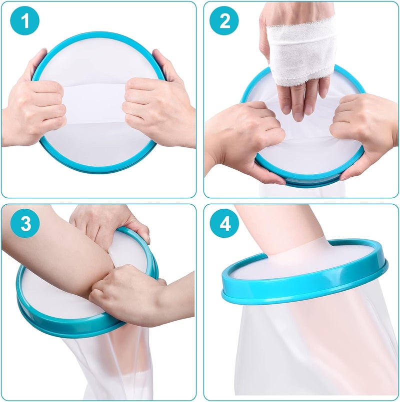 VALLEYWIND Waterproof Arm Cast Cover for Shower Adult Full Arm Cast Protector Watertight Seal to Keep Bandage Dry for Broken Arms, Hands, Wrists, Elbows, Finger - Image 5